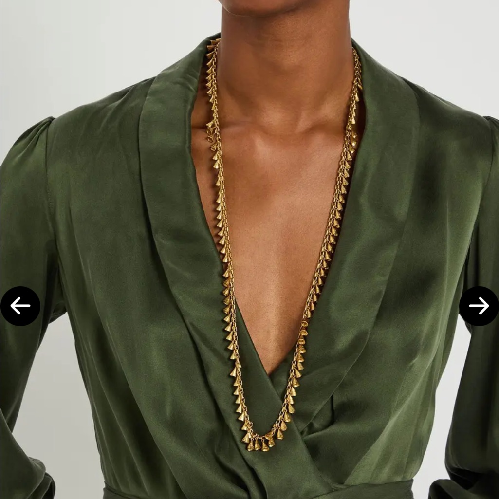 New Zimmermann 14 Kt GoldPlated Whimsy Necklace New Zimmermann 14 Kt GoldPlated Whimsy Necklace